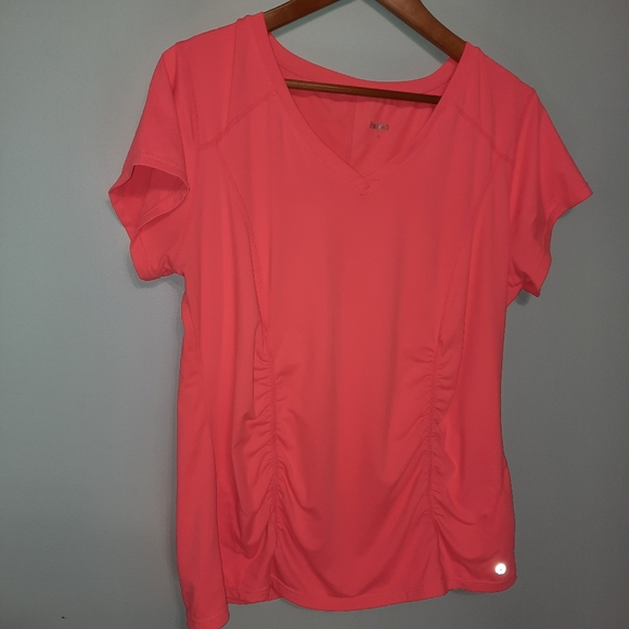 Hyba by Reitmans Neon Coral Workout Tee - Picture 3 of 8
